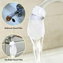 11/22/55pcs Set (Single Item + Strap) Anti-Splash Durable Portable Universal Thickened Faucet Filter, Removes Sand And Rust, Protects Faucet, Tap Water Filter Bag Water Purification Sock, Suitable For Home Kitchen Bathroom, Restaurant Outdoor Travel Hotel Christmas - Multiple Styles - View 2