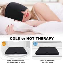 1pc Facial Cooling Gel Head Wrap Ice Gel Eye Mask Cold Compress Face Mask Stretchable Headband Reusable Facial Cooling Product - Multiple Styles - View 6