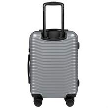 W WINGS Polipropylen | Hard | Telescopic Handle, High Quality, 360 Wheels, Durability | TSA Lock Luggage Set 3 Or Suitcase To Choose From 20" 24" 28" Inch - Silver - View 4