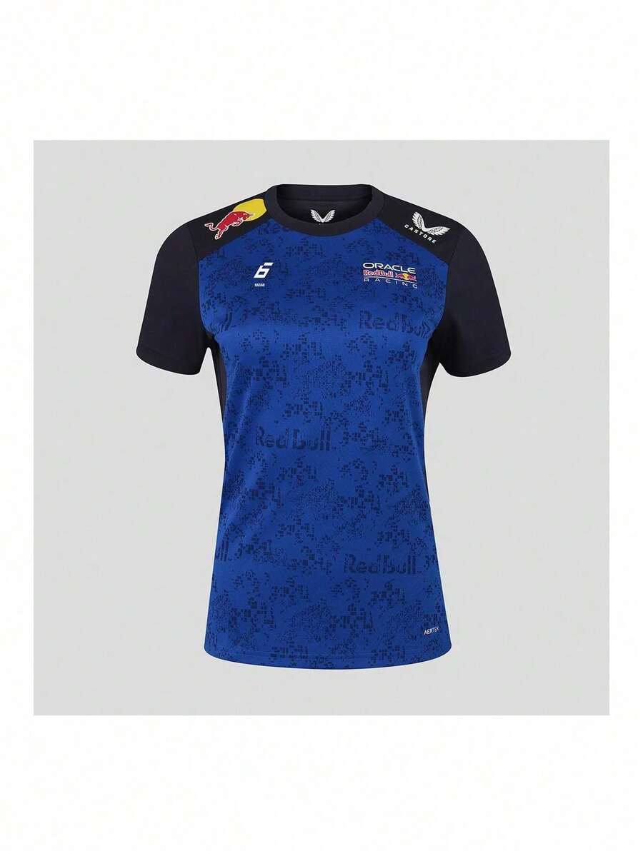 Red Bull T-Shirt, Team, Isack Hadjar, Womens, Blue, 2026 XL - Blue - View 1