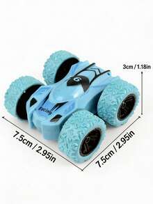 4WD Double-Sided Inertia Stunt Car, Friction Powered 360° Rotating Off-Road Racing Toy, Vibrant Mixed Colors, Durable Anti-Drop Rounded Edges, Battery-Free, Suitable For Toddlers, Children, Boys And Girls Indoor And Outdoor Play, Birthday Gift, Halloween Gift - Multicolor - View 10