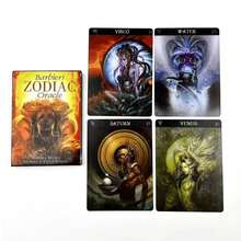 Barbieri Zodiac Oracle adalah alat ramalan yang indah dan berkualitas tinggi, dengan ukuran yang tepat dan tata letak yang halus. - Merah - View 4