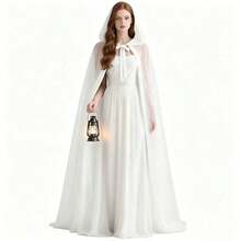 New Medieval Halloween Cloak With Large Hat, Vintage Multi-Color European Noble Overcoat Robe - Multicolor - View 13