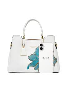 Dedoo Light Luxury Fashion Versatile Multi-Compartment Large Capacity Handbag & Crossbody Bag - White - View 3