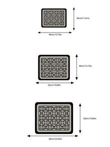 Kitchen Dish Drying Mat, Table Mat, Absorbent Countertop Mat, Dish Drying Mat, 3.6mm Thickness - Black Four-leaf Clover - View 4