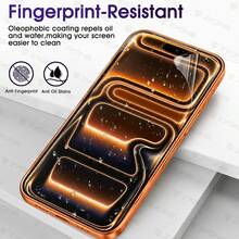 ZYONS 2pcs Dust-Proof Hydrogel Screen Protector, Compatible With IPhone 17 Pro Max 6.9 Inch, Compatible With 17 Pro/17/17 Air/16 Pro Max/16/16 Pro/16 Plus/15 Pro Max/15/15 Pro/15 Plus/14 Pro Max/14/13 Pro Max/12/11, High Definition Transparent Gel Film, Supports Fingerprint Unlock, Ultra-Thin Self-Healing - Clear - View 6