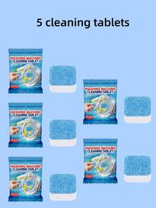 Washing Machine Cleaning Tablets And Powder Set, Daily Cleaning For Drum Washing Machine Tub, Stain Removal, Descaling, Odor Elimination, Fresh Care Agent - Solid State - View 15