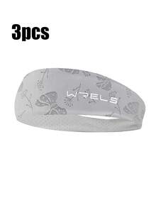 3pcs/Set Patterned Non-Slip Children's Headbands, Sweat-Absorbing And Breathable, Suitable For Basketball, Fitness, Running, Soccer And Tennis Sports - Multicolor - View 10