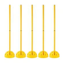 5Pcs Agility Training Set Removable ABS Splicing For Speed Footwork & Lateral Drills Portable Slalom Training Equipment For Football Rugby Baseball Field Hockey & Team Sports - Yellow - View 8