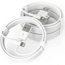 1/3/5PCS USB To Lightning Charging Cable Compatible With IPhone Charger Cord Compatible With IPhone 17 16 15 14 13 12 11 Pro Max XR XS X 8 7 6 Plus SE Compatible With And More - Multicolor - View 2