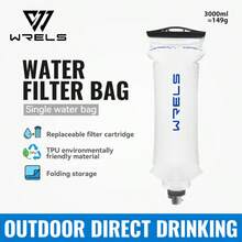 1個大容量 WRELS 水袋，健身配件，戶外露營必備水容器，便攜可折疊，大容量儲水，TPU 材質 - 大容量 - 查看 13
