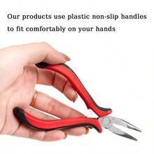Hair Extension Tool Kit - Silicone Micro Beads, Stainless Steel Beads Plier, Metal Bead Threader And Needle Pulling Hook For Beading Hair Extensions, Girls Cosplay Party Hair Styling Tool - View 6