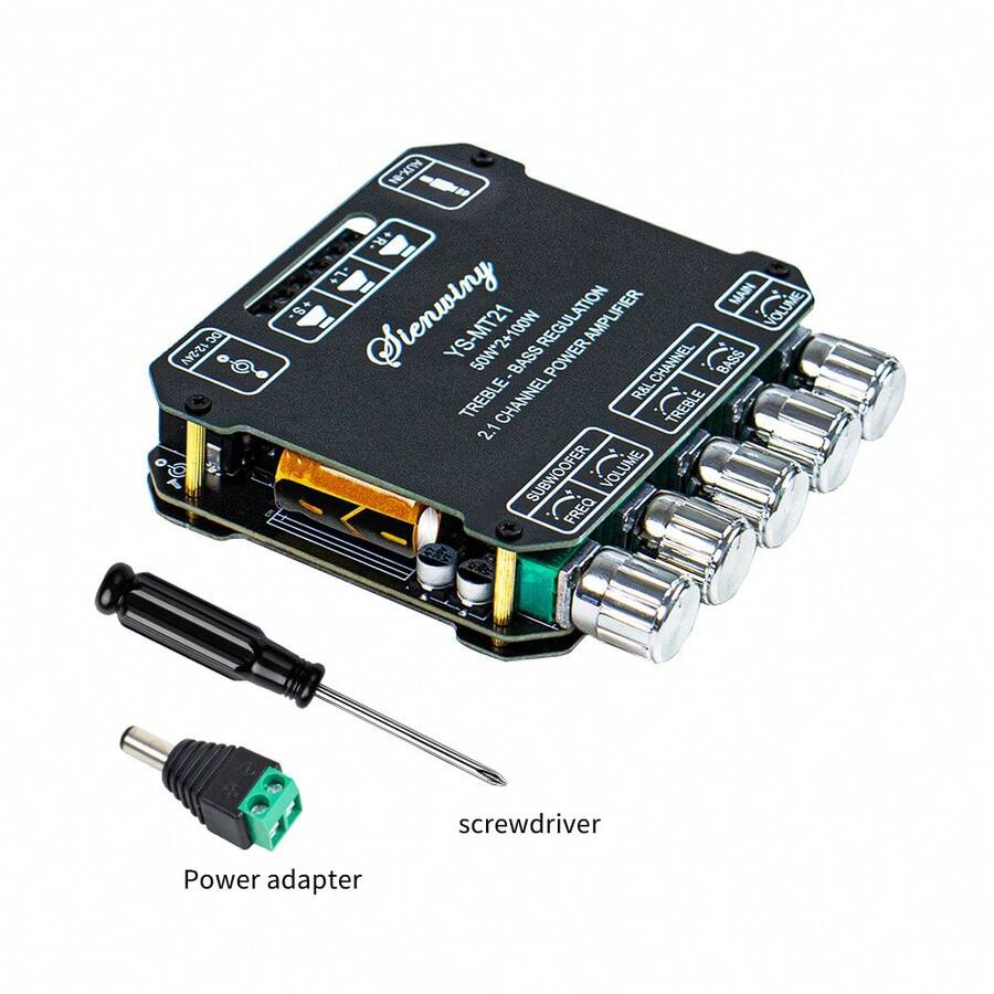 YS-MT21 50W * 2+100W 2.1-Channel Bluetooth Digital Amplifier Module With High, Low, And Super Bass Tones