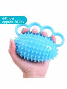 4-Finger Spiky Ball For Hand Exercise, Stress Relief, And Training - Multicolor - View 12