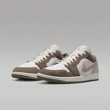 Nike AIR JORDAN 1 Retro Casual Sports Training Men's Basketball Shoes - White/Tan - View 7