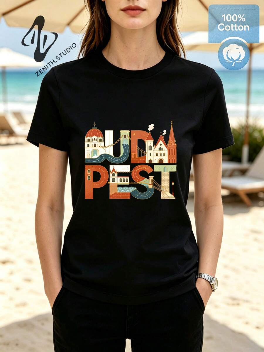 Women T-Shirts - 黑色 - 查看 1