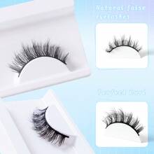10 Pairs False Eyelashes, Natural, Fluffy, 6-16mm Length, Soft And Comfortable, Suitable For Daily Use, Portable Packaging - Black - View 10