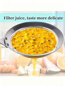 Stainless Steel Fine Mesh Oil Strainer Spoon With Handle, Kitchen Food Oil/Residue Strainer, Home Life New Product, Cooking Utensil Kitchen Essential - Multicolor - View 8