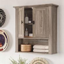 Home Hayward Two-Door Wall Cabinet - Light Woodgrain - Default - View 6