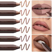 1 pieza Delineador de labios resistente al agua con aroma a chocolate mate, para un contorno de labios preciso para uso diario, festivales, fiestas y maquillaje de escenario - Multicolor - View 4