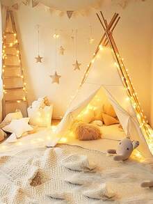 6pcs/Set 3M 30LED Warm White Copper Wire Fairy Lights, 6 Pack Battery Operated Micro LED String Lights, Flexible Copper Lights, Indoor Christmas Tree Xmas Holiday Wedding Party Bedroom Mason Jar Vase Decor String Lights - Copper Wire String Lights - View 9