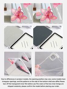 亮粉色扶桑花保護殼，相容 iPad 7/8/9 10.2 吋、iPad (A16) 11 吋 (第 11 代，2025)、iPad Air 4/5 10.9 吋，內建筆槽，適用於 Galaxy Tab A9 11 吋，可愛風格，適合返校禮物，桌面配件 - 彩色 - 查看 7