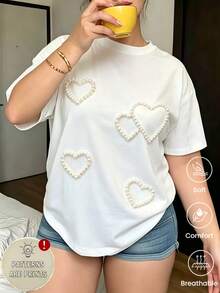 Plus Size T-Shirts - White - View 2