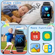 Children's Smart Watch, Wireless Dialing/Calling, Call Reminder & Rejection, Multiple Sports Modes, Customizable Wallpaper, Alarm Reminder, Message Notification, Music Playback Control, Suitable For Teenagers, Compatible With Android And IOS - Multicolor - View 7