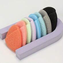 1/5/10pcs Deep Cleansing & Exfoliating Facial Sponges, Random Color And Shape, Reusable, Removes Blackheads And Deep Dirt, Suitable For Makeup And Skincare - Multicolor - View 8