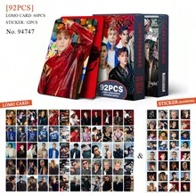 92pcs SantosBravos Boy Band Photo Cards, Mini Stickers, LOMO Cards, Merchandise - Multicolor - View 11