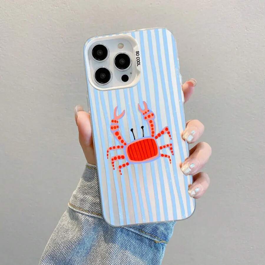 Summer Ocean Marine Life Striped Laser Phone Case For Samsung Galaxy S25 S22 Ultra Plus S21 FE S24 S23 Ultra Plus FE Back Covers - CH-White HYSWTW 3 - 查看 1