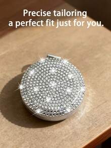 Sparkly Rhinestone Tape Measure, Mini Portable Tape Measure, Retractable Tape Measure, Portable Mini Measuring Tool, Gift For Sewing Enthusiasts And Crafters - Multicolor - View 6
