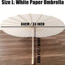 1. White Paper Umbrella DIY Wedding Decoration Painting And Photography Prop - Multicolor - View 3