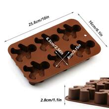 Christmas Themed Silicone Cake Baking Molds, Including Gingerbread Man, Christmas Tree, Snowman, Christmas Gnome And Other Shapes, Silicone, Non-Stick And Easy Release, Silicone, Can Make Cupcakes, Chocolate, Cake Decorations And More, Holiday Baking Tools, Beginner DIY - Multicolor - View 14