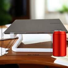 1pc 3D Printed Laptop Stand, Laptop Height Adjustable Cooling Stand, Neck Protection Design, Stable Support, Efficient Heat Dissipation, Suitable For Long-Term Use, Reduce Head Tilt, Back To School, Dorm Essentials, Home Office, School Supplies, Office Supplies - Multicolor - View 4