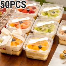 1/20/30/50pcs Transparent Dessert Cups/Tiramisu Boxes With Lids And Spoons, Stackable Dessert Containers, Suitable For Mousse, Fruit, Cake Slices, Bakery Takeout And Home Baking - Multicolor - View 24
