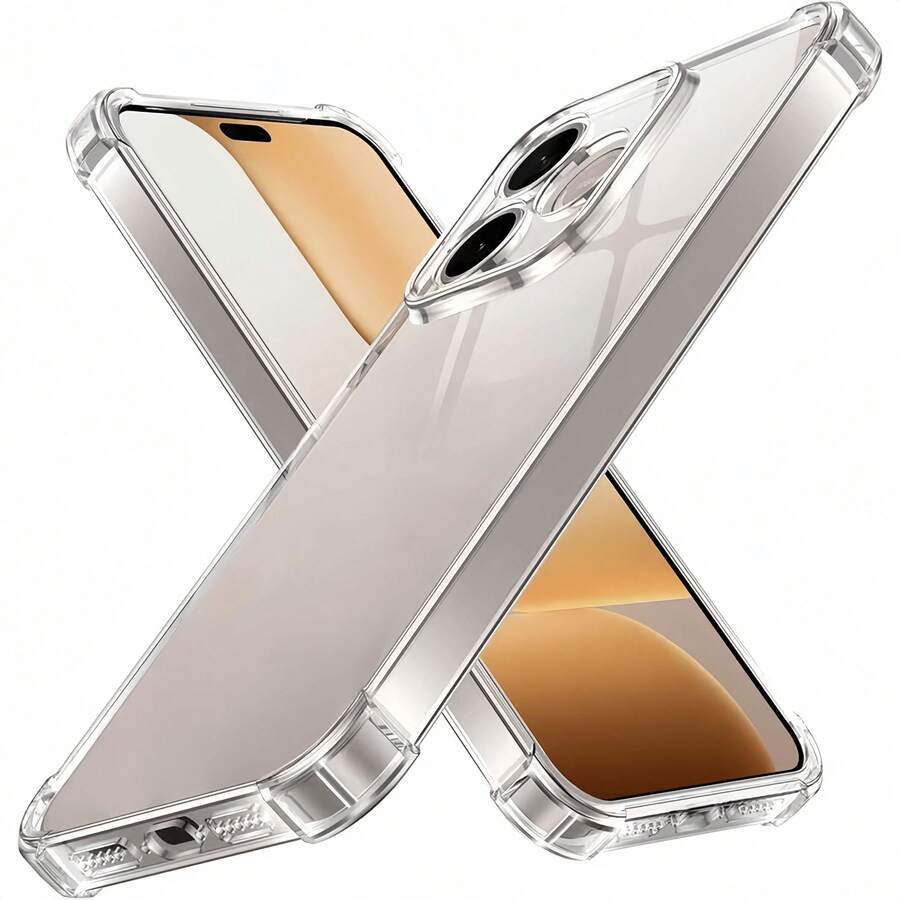 Compatible With HW And Honor Transparent Airbag Shockproof Phone Case 1.5MM Thickened Four-Corner Air Cushion Shock Absorption Anti-Drop Lens And Screen Dual Height Protection High Transparency TPU Full Coverage Anti-Collision Precise Cutouts Lightweight And Clear Phone Protective Cover Compatible With Honor 600 Lite/X8D/X5C/X5C Plus/Play 10A/400/400 Lite/400 Pro/