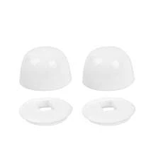 1/2/4/6pcs Universal Toilet Bolt Caps, Plastic Toilet Seat Screw Covers, Bathroom Toilet DIY Installation Decorative Screw Cap Replacement Parts - Multicolor - View 9
