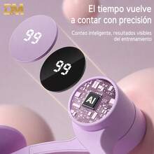 D&M Entrenador de músculos del piso pélvico Kegel, Aparato para moldear el trasero,adecuado para la recuperación posparto,Entrenamiento de piernas,Incluye correas, pantalla con contador inteligente, giro de 360°, Yoga para fortalecer las caderas y adelgazar la pelvis,Regalos para Halloween y Navidad,Rosa - Rosa - Ver 8
