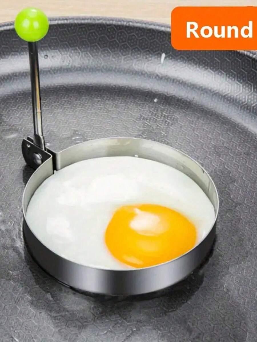 1pc/ 2pcs Stainless Steel Egg Rings - Stainless steel - View 1