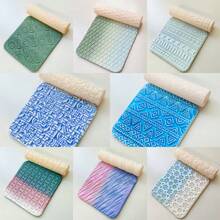 Geometric Embossed Rolling Pins, Wave, Snowflake Embossed Rolling Tools, Suitable For DIY Earrings And Handmade Crafts - Texture Roller - View 11