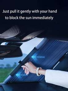 Car Interior Accessories,Sun Protection,Retractable46cm Car Sunshade Universal Front Rear WindshieldShade Cover Summer Windshield Curtain SunProtection - A - View 12