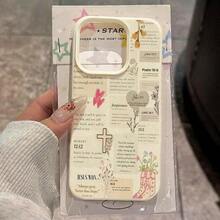 For IPhone 17 16 15 14 13 12 11 Pro Max Plus Air XS X XR Floral Religious Mythological Character Cross Pattern Phone Case Cover - 1 - 查看 1