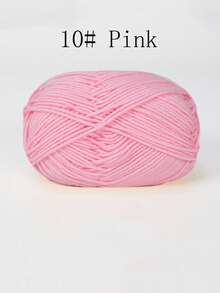 4-Ply Milk Cotton Yarn For Crocheted Blanket, Clothes, Handbag, Slippers, Various Color Combinations, 50g Per Piece, Autumn And Winter Crocheted Scarves, Hats, Sweaters, Etc. DIY Gifts, Suitable For Beginners - Multicolor - View 61
