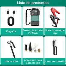 Master 4-In-1 12V 10A 120W Car Battery Jump Starter - Green Black - View 6
