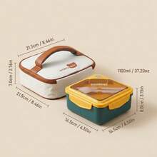 Bento Box Adult, Microwavable Plastic Lunch Containers, Meal Prep Containers With Dividers, Leakproof Travel Food Storage Containers With Lids, Snack Containers With Utensils, Student School Lunch Bowls - Multicolor - View 13