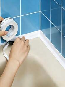 Heavy Duty Waterproof Self-Adhesive Sealing Tape, PVC Caulk Strip 3-In-1 Tape, Adhesive And Sealant, Kitchen Anti-Mold Anti-Moisture Kitchen And Bathroom Sink Gaps, Used For Sealing Bathtubs, Toilets, Etc., Suitable For Kitchen, Wall Corners, Rooms, Bathrooms, Workshops - Multicolor - View 10