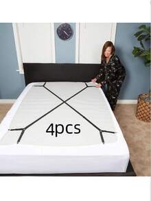 2pcs/4pcs Adjustable Cross Bed Sheet Fastener - Elastic Fitted Sheet Clips, Triangle Design, Long 2-Side 4-Clip, (Clips Can Be Reassembled And Reused) Suitable For All Mattresses Secure Fixing Clips, Machine Washable Fasteners, Supports Multiple Installation Methods - Multicolor - View 13