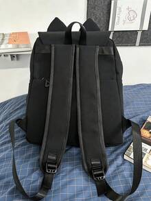 Shoulder Bag Backpack Convertible To Double Shoulder Couple Fashion Minimalist Creative Youth Personalized Demon Cat Backpack Suitable For High School And College Freshmen Applicable For Travel College Sports Couple Backpack Back To School Commute Multifunctional Dorm Lightweight Men's Bag School Supplies Multi-Pocket Shoulder Bag Autumn Halloween Christmas Men's Gift Scream Travel Backpack Double Shoulder Bag Peach Tree - Multicolor - View 10
