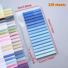320 Sheets Ultra-Thin Index Tabs, Student Back-To-School Essential, Reading Marker Indicator Stickers, Gradient Colors - 13*6cm - View 10